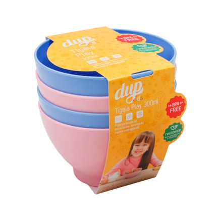 Tigela Dup Play Kids 300ml