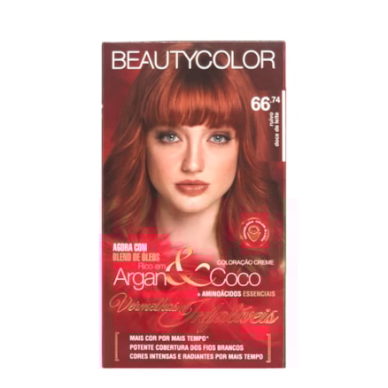 Tinta Beautycolor 66.74 Ruivo Doce De Leite