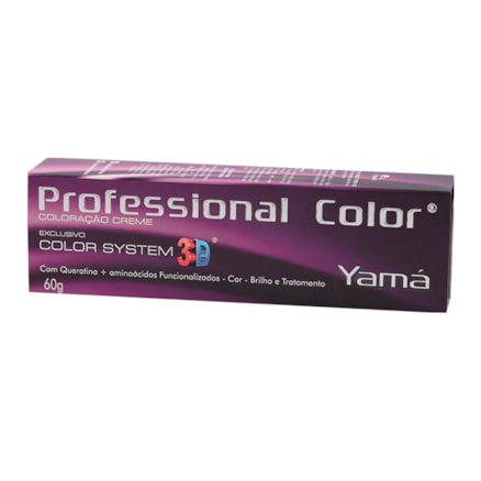 Tinta Cabelo Yamá 3d 6.66 Louro Escuro Vermelho Intenso 60g