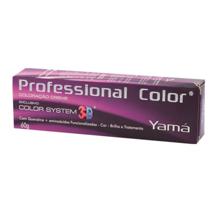 Tinta Cabelo Yamá 3d 8.66 Louro Claro Vermelho Intenso 60g