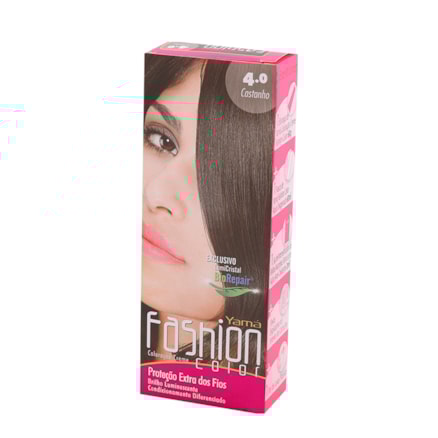 Tinta Cabelo Yamá Fashion Coloração 4.0 Castanho 60g