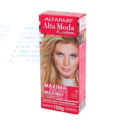 Tintura Altamoda 8.0 Louro Claro Coloração Creme 150g