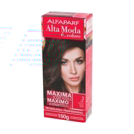 Tintura Altamoda Coloração 3 Café Castanho Escuro 150g