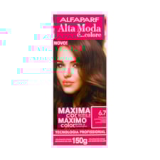 Tintura Altamoda Coloração 6.7 Castanho Luminoso Claro 150g