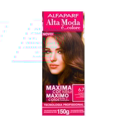 Tintura Altamoda Coloração 6.7 Castanho Luminoso Claro 150g