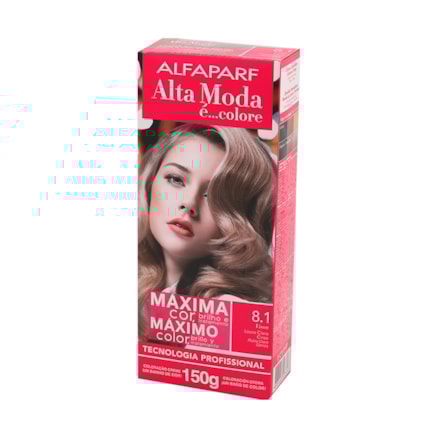 Tintura Altamoda Coloração 8.1 Louro Dourado Cinza 150g