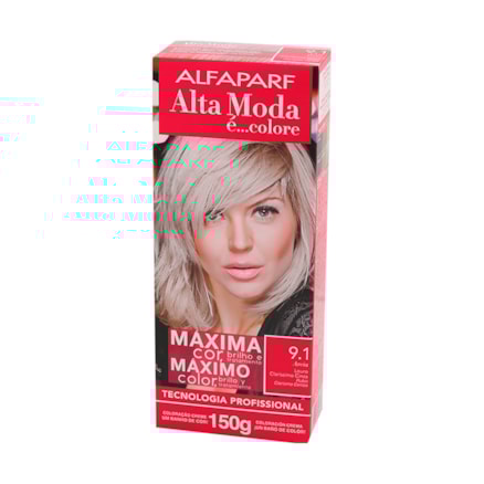 Tintura Altamoda Coloração 9.1 Louro Claríssimo Cinza 150g