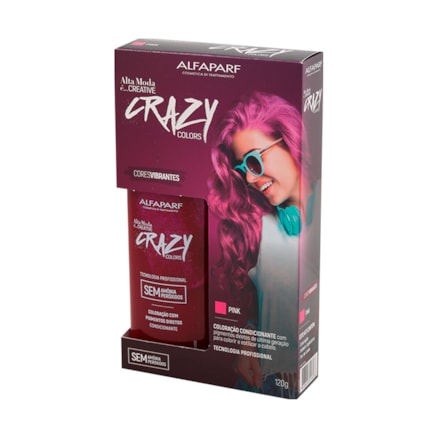 Tintura Altamoda Crazy Pink Coloração Tonalizante 120g
