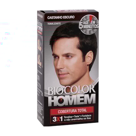 Tintura Biocolor Homem Castanho Escuro Age Em 5 Minutos