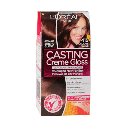 Tintura Casting Creme 415 Chocolate Glace Sem Amônia 40ml