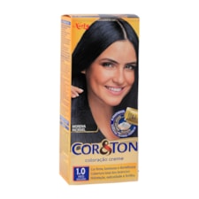 Tintura Cor E Ton 1.0 Preto Azulado 50g