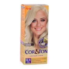 Tintura Cor E Ton 12.11 Louro Platinado Cinza Intenso 50g