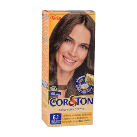 Tintura Cor E Ton 6.1 Louro Escuro Acinzentado 50g