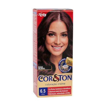 Tintura Cor & Ton 6.5 Acaju Ruiva Incrível 50g