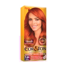 Tintura Cor & Ton 7.44 Ruivo Acobreado Filtro Uv 50g