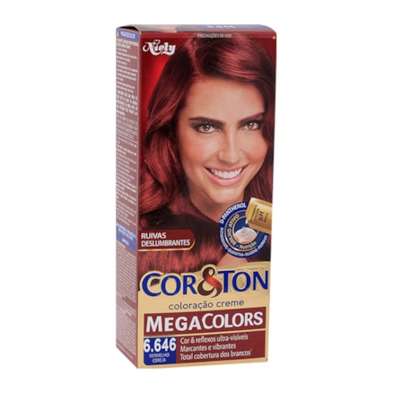 Tintura Cor E Ton Colors 6.646 Vermelho Cereja 50g