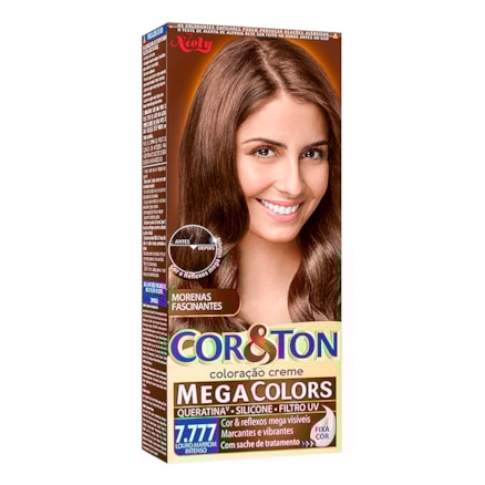 Tintura Cor & Ton Colors 7.777 Louro Marrom Intenso 50g