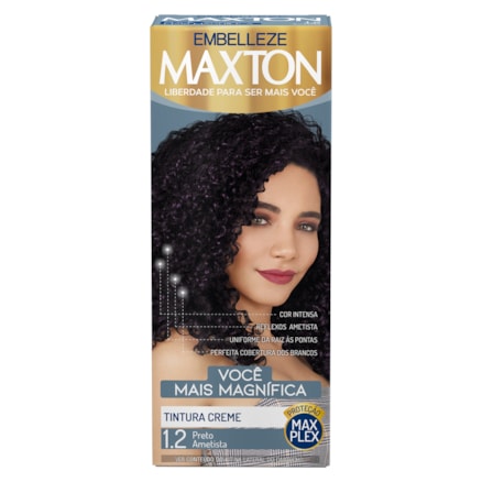 Tintura Creme Maxton Preto 1.2 50g