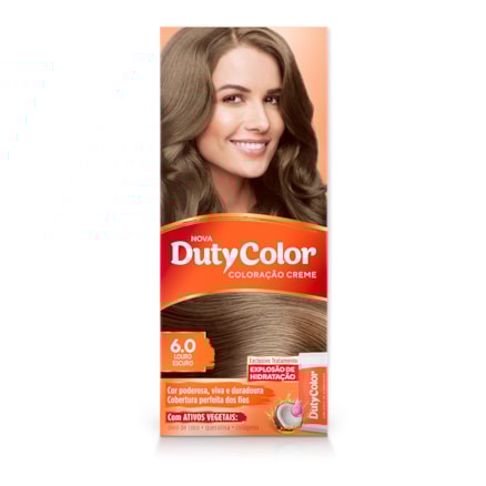 Tintura Dutycolor 6.0 Louro Escuro Com Ativos Vegetais 50g