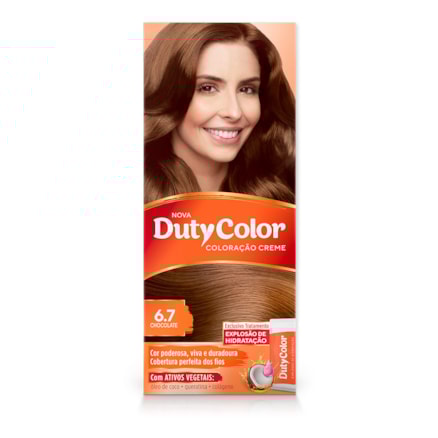 Tintura Dutycolor 6.7 Chocolate Com Ativos Vegetais 50g