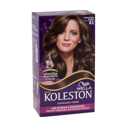 Tintura Koleston 6.1 Louro Cinza Escuro 55g