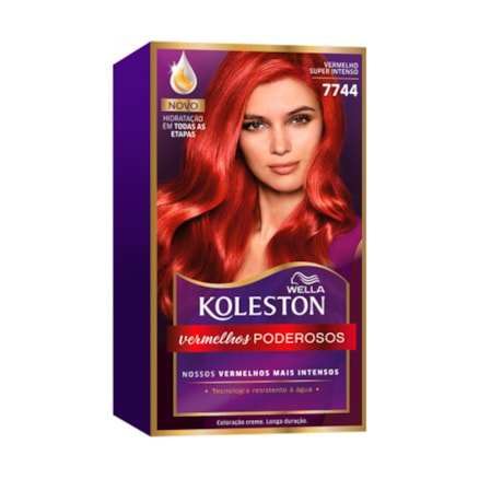 Tintura Koleston Vermelhos 7744 Vermelho Intenso 55g