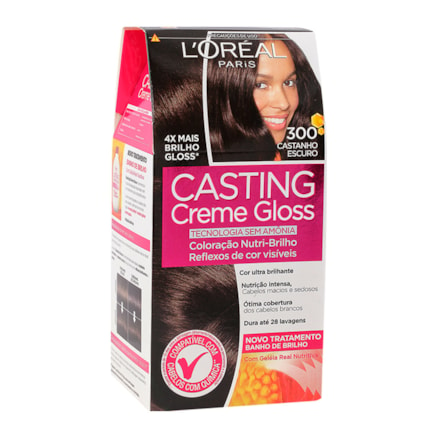 Tintura L'oréal Casting Creme Gloss 300 Castanho Escuro 40ml