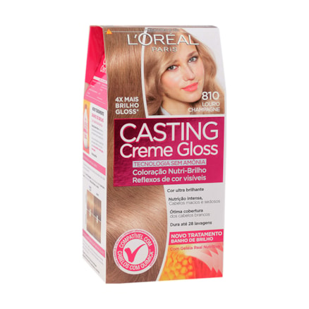 Tintura L'oréal Casting Creme Gloss 810 Louro Champagne 40ml