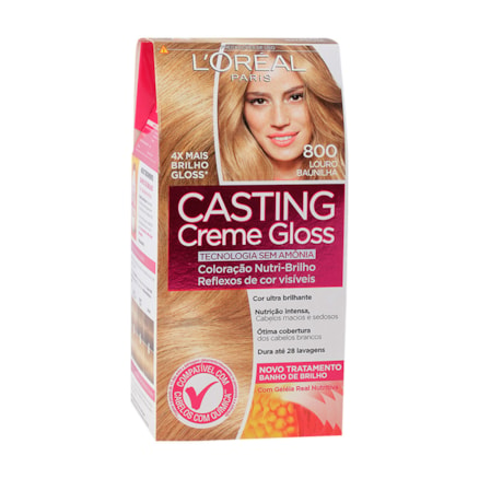 Tintura L'oréal Paris Casting Creme 800 Louro Baunilha 40ml