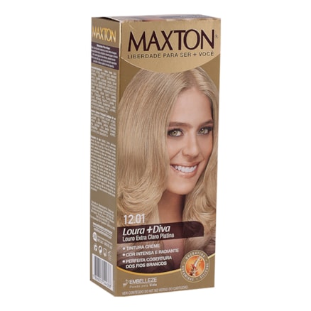 Tintura Maxton 12.01 Louro Extra Claro Platinado 50g