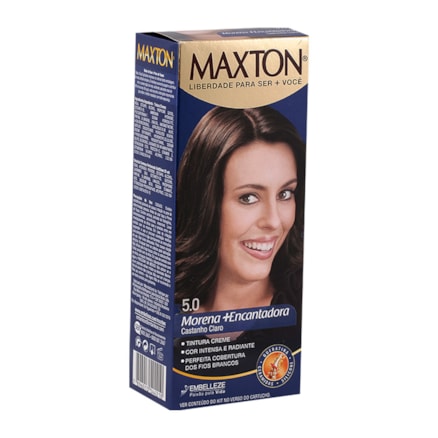 Tintura Maxton 5.0 Castanho Claro 50g