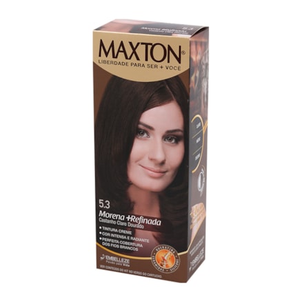 Tintura Maxton 5.3 Castanho Claro Dourado 50g