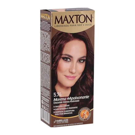 Tintura Maxton 5.74 Chocolate Intenso Acobreado 50g