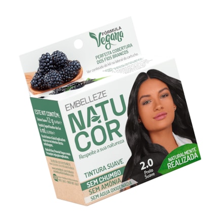 Tintura Natucor Filme 2.0 Preto Suave 12g