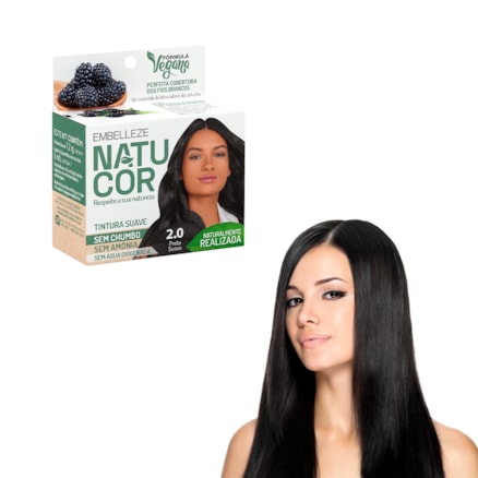 Tintura Natucor Filme 2.0 Preto Suave 12g