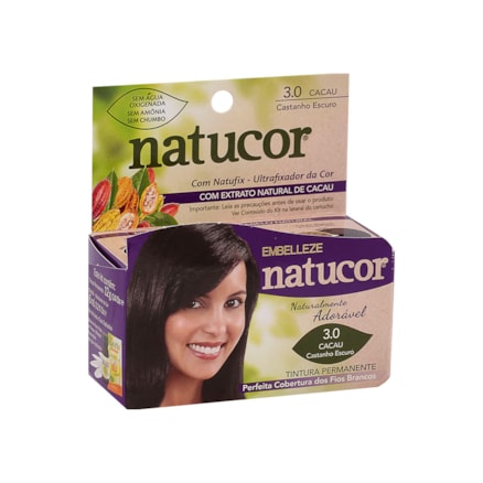 Tintura Natucor Filme 3.0 Castanho Escuro 12g