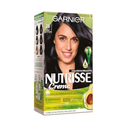 Tintura Nutrisse 2.8 Preto Azulado 45g