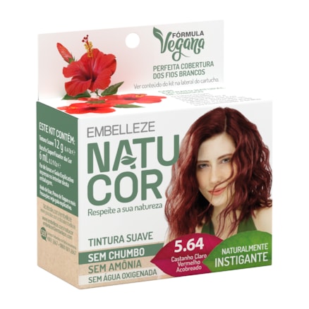 Tintura Suave Vegana Natucor Casta 5.64 12g