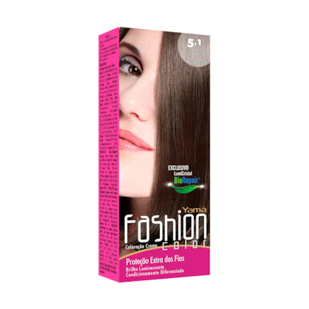 Tintura Yama Fashion 5.1 Castanho Claro Acinzentado 60g