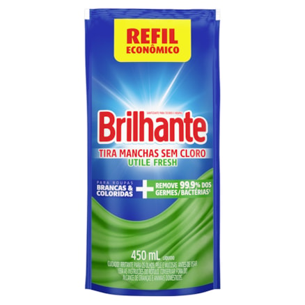 Tira Manchas Líquido Brilhante Utile Fresh 450ml