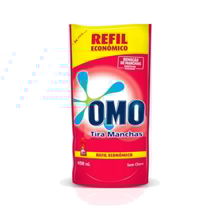 Tira Manchas Líquido Omo Roupas Coloridas Refil 450ml