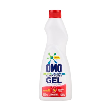 Tira Manchas Pré Lavagem Omo Extra Poder Sem Cloro Gel 500ml