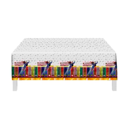 Toalha De Mesa Festcolor Liga Da Justiça Plástico 1 Und