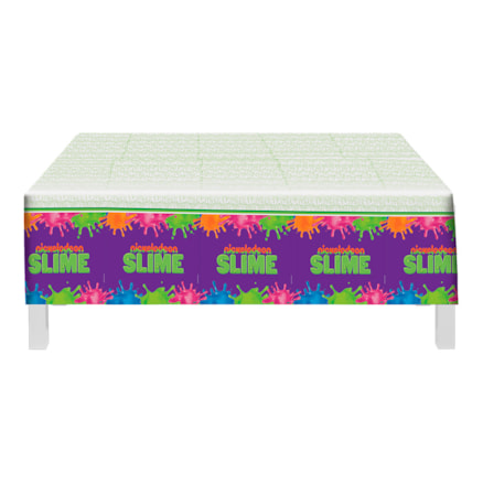 Toalha De Mesa Festcolor Slime Plástico Festas 1 Und