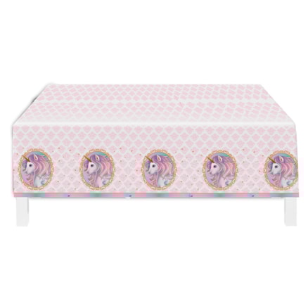 Toalha De Mesa Festcolor Unicórnio Plástico 1 Und