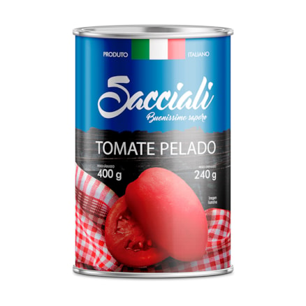 Tomate Pelado Sacciali Lata 400g