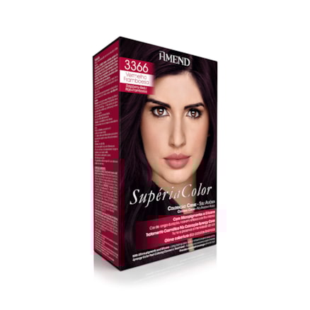 Tonalizante Amend Superia Coloração 3366 Vermelho Framboesa