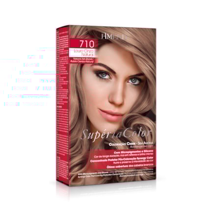 Tonalizante Amend Superia Coloração 710 Louro Cinza Natural