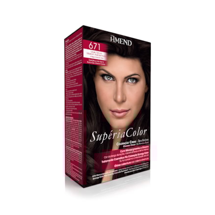 Tonalizante Amend Superia Coloração Creme 671 Marrom Frio