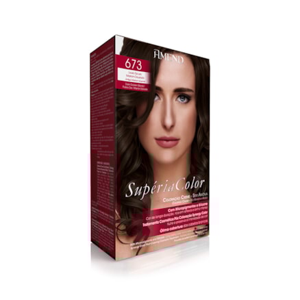 Tonalizante Amend Superia Coloração Creme 673 Marrom Quente